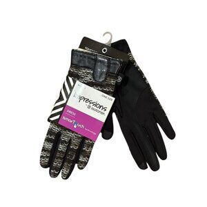 Isotoner Impressions Smart Touch Dress Gloves – Black